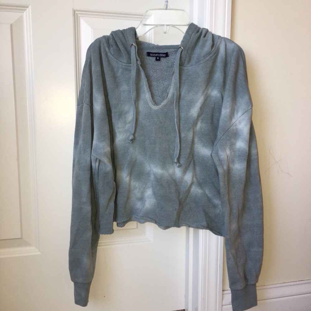 Tie Dye Cropped Hoodie